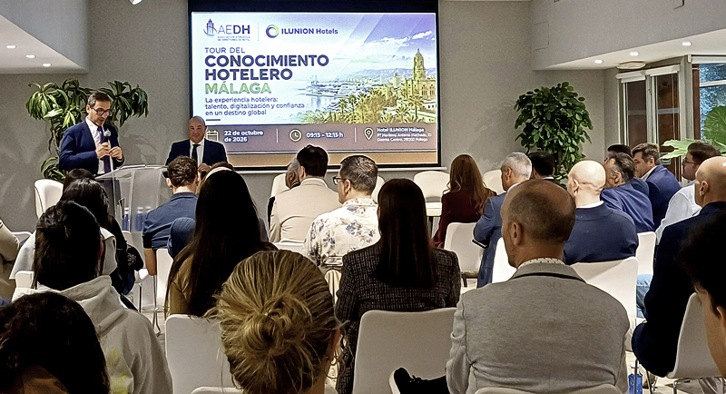 Cibersuite participa en el Tour AEDH del Conocimiento Málaga para abordar los retos tecnológicos del sector hotelero